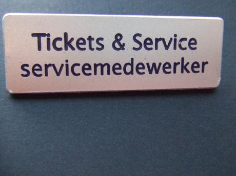 Tickets & Service Servicemedewerker naamplaatje pin